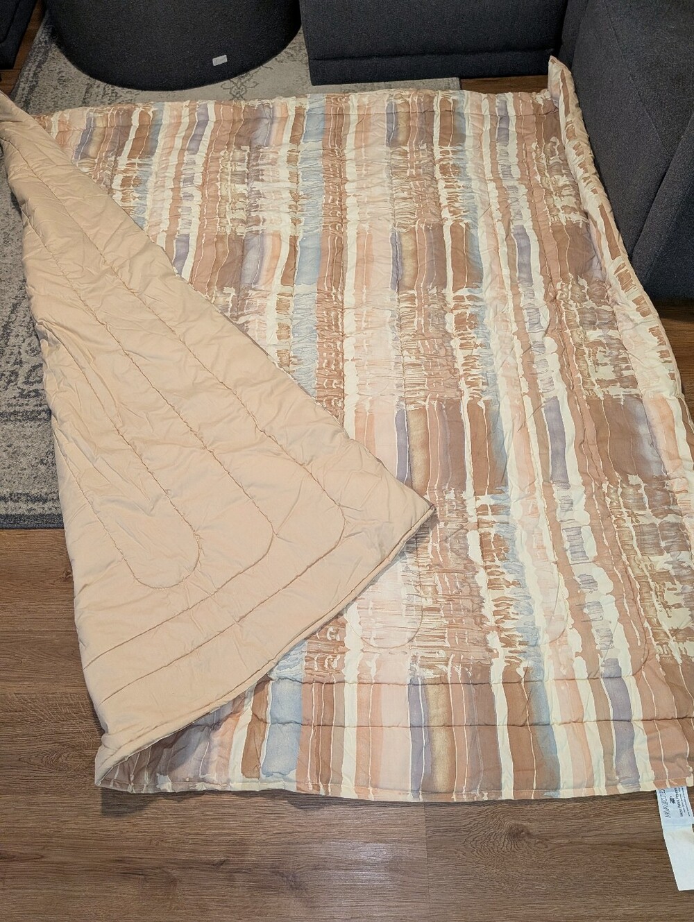 Vintage Martex Striped 70s 80s Comforter Full Queen
